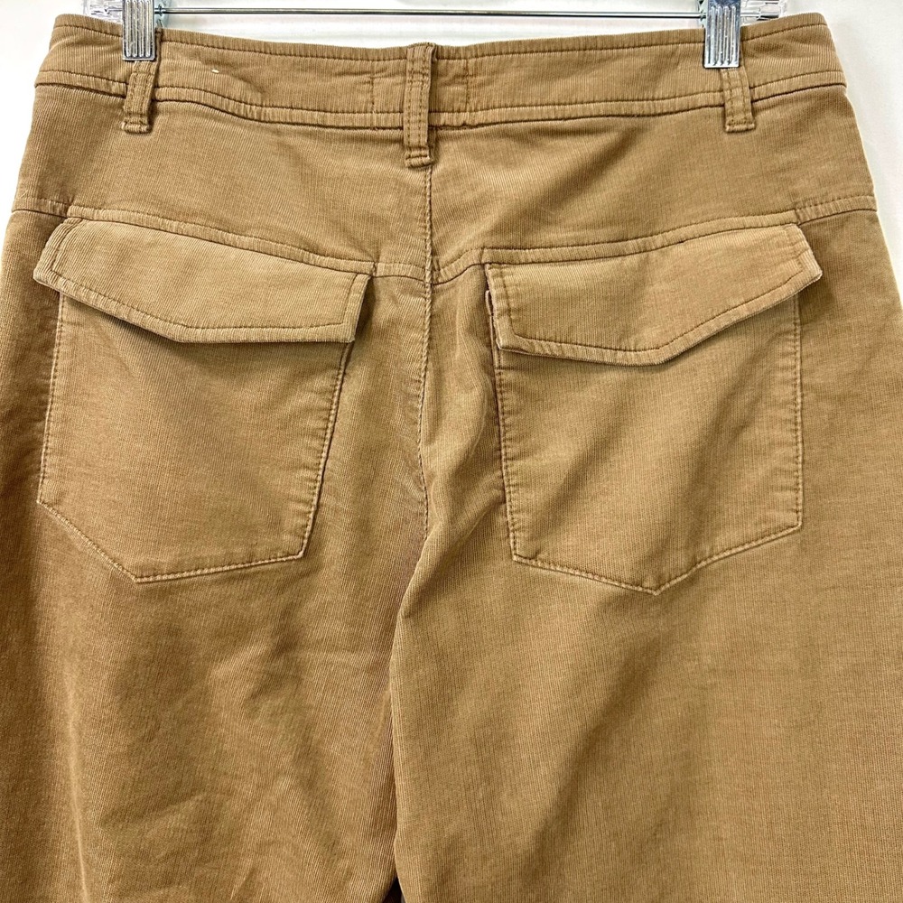 KUT FROM THE KLOTH Brown Corduroy Kaya Cropped Wide Leg Pants Women's 8 Utility - Picture 5 of 7